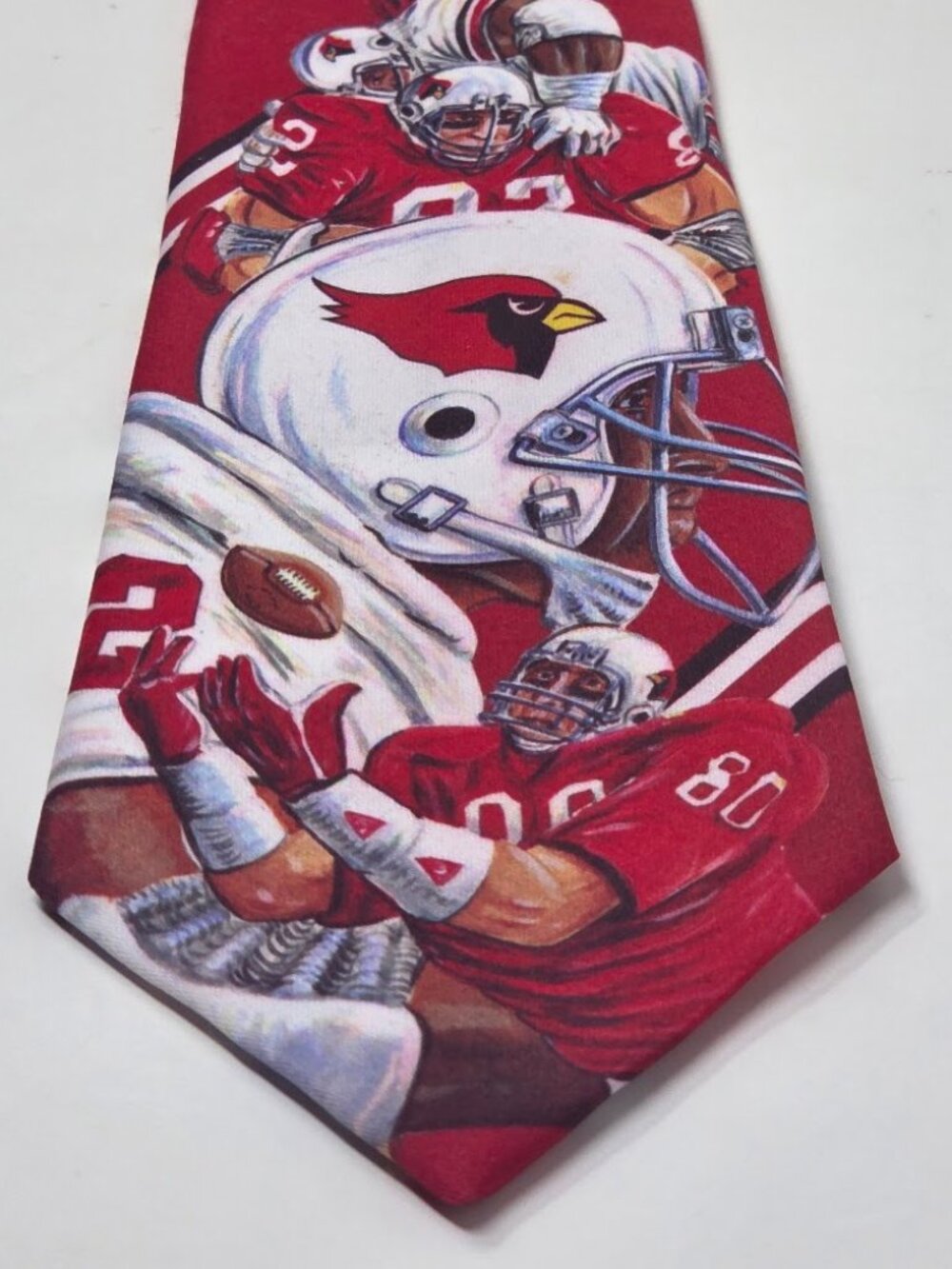 Ralph Marlin Arizona Cardinals 57 Inch Necktie 1990 Football Player Print